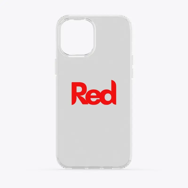 Red iPhone Case (Clear)